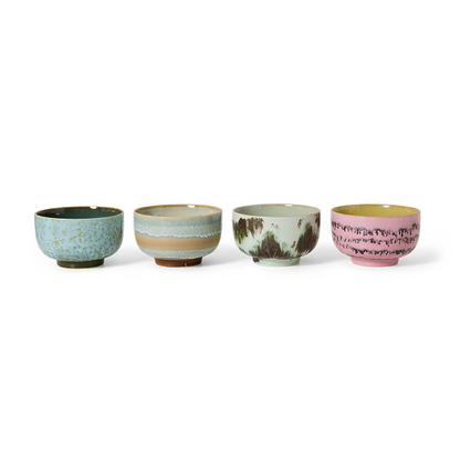 70s Ceramics Noodle Bowls - Dada Set Of 4