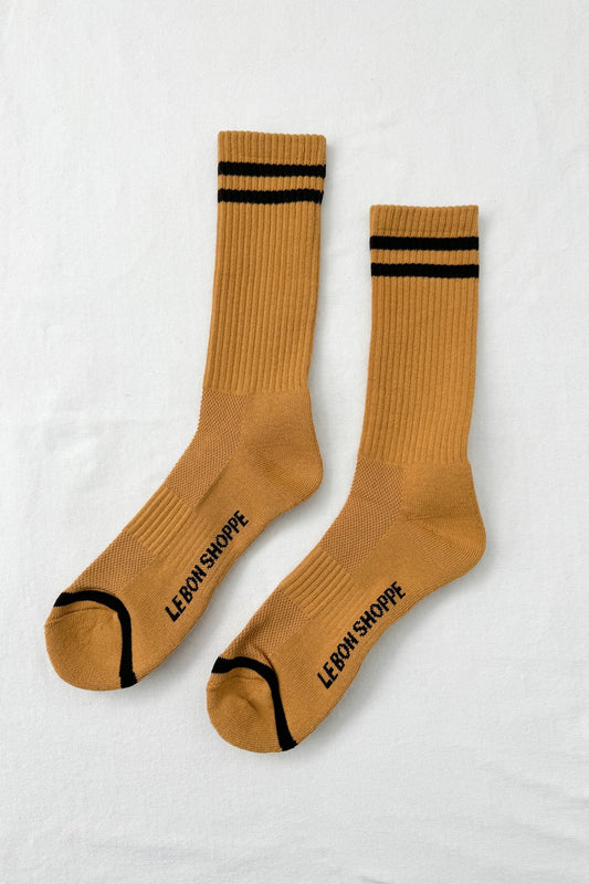 Boyfriend Socks  Extended - Biscotti