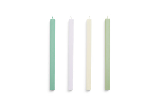 Square Candle -  Pastel Set Of 4