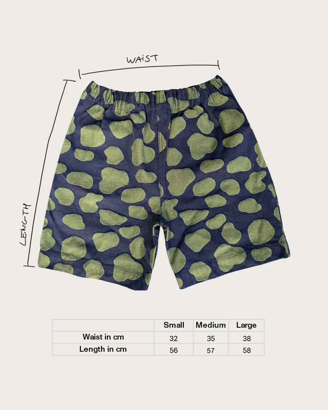 Adult Kit Denim Yarn Dye Dot Shorts