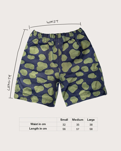 Adult Kit Denim Yarn Dye Dot Shorts