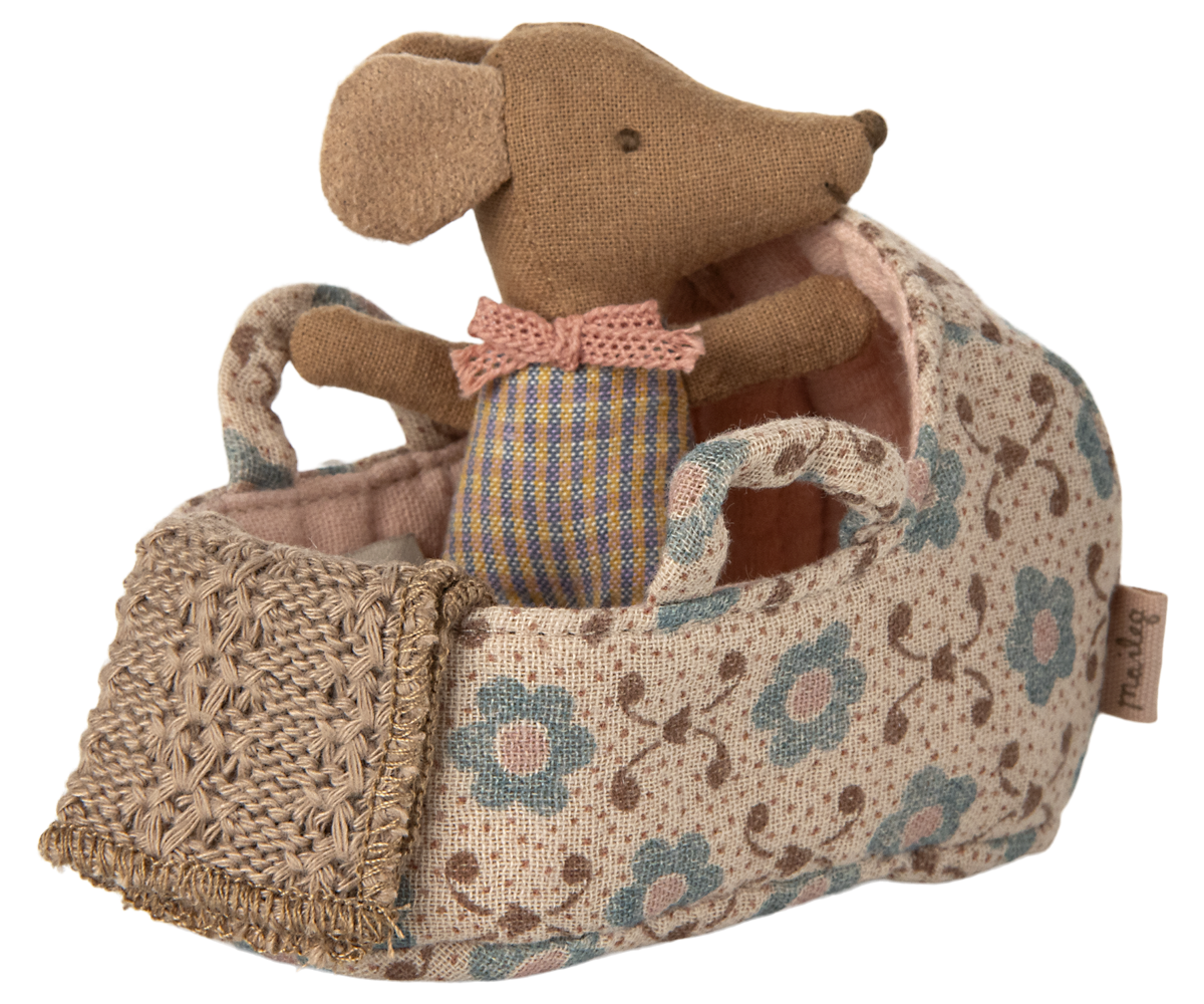 Baby Mouse Carry Cot - Rose
