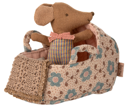 Baby Mouse Carry Cot - Rose