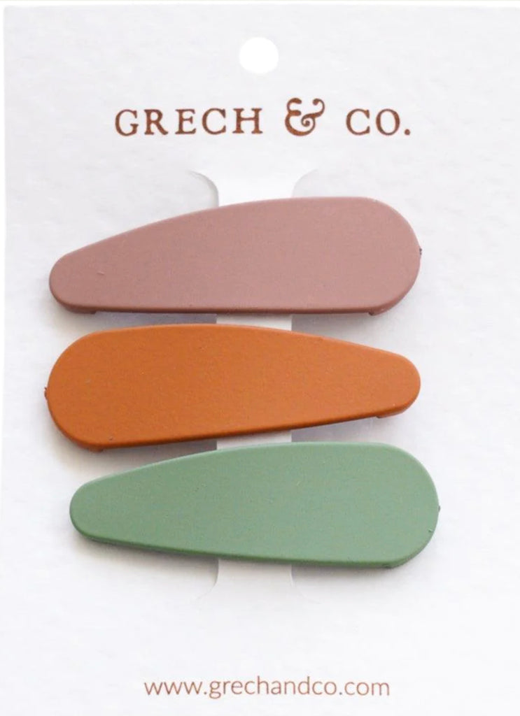 Grech & Co Matte Hair Clip Set