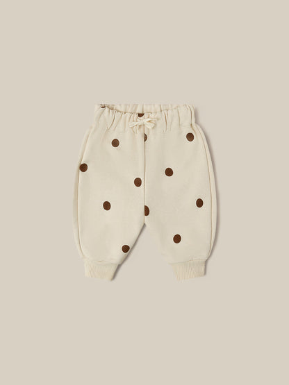 Undyed Cotton Dots Sweatpants