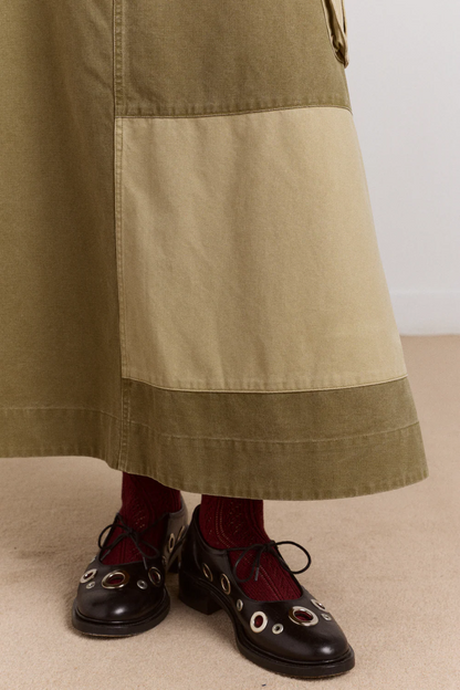 Marcelle Barn Skirt - Olive