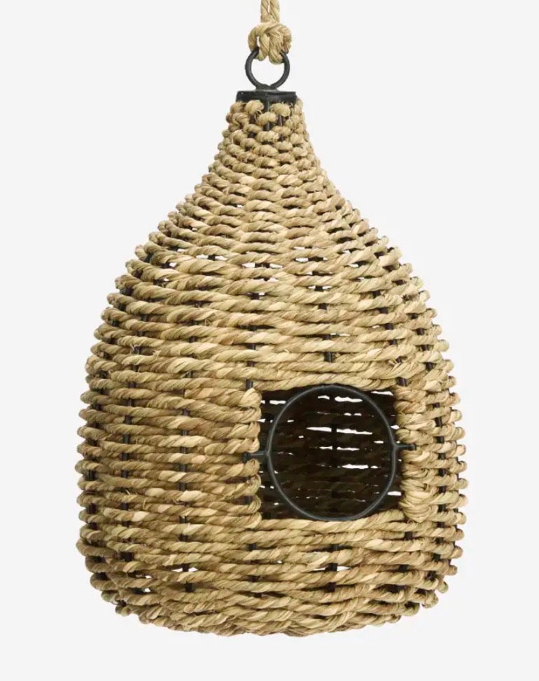 Hanging Bird House - Natural