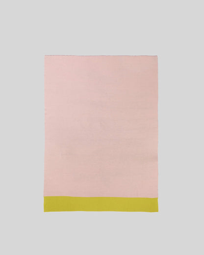 Merino Blanket - Bordeaux Peach Lime
