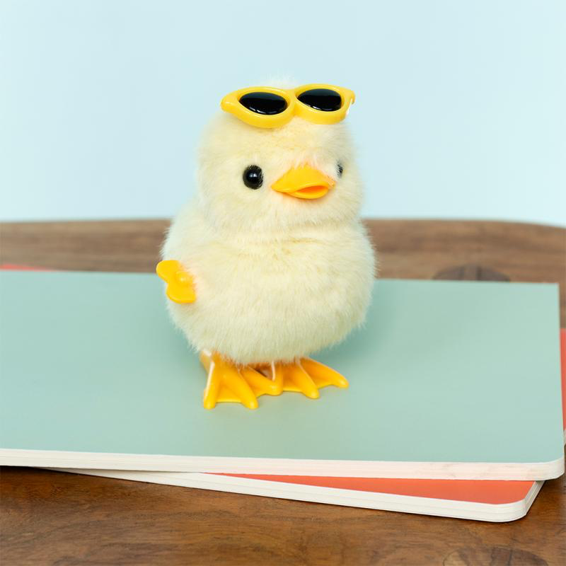 Fluffy Wind Up Toy Duck