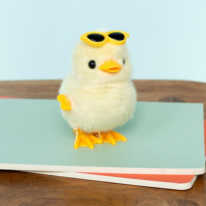 Fluffy Wind Up Toy Duck
