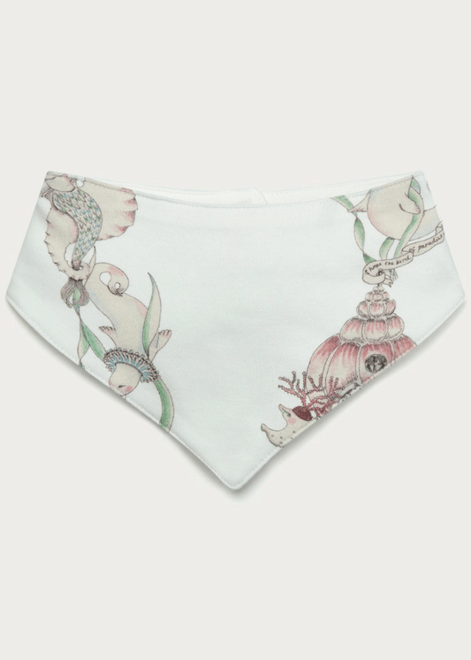 Striped Seaweed Baby Interlock Neckerchief