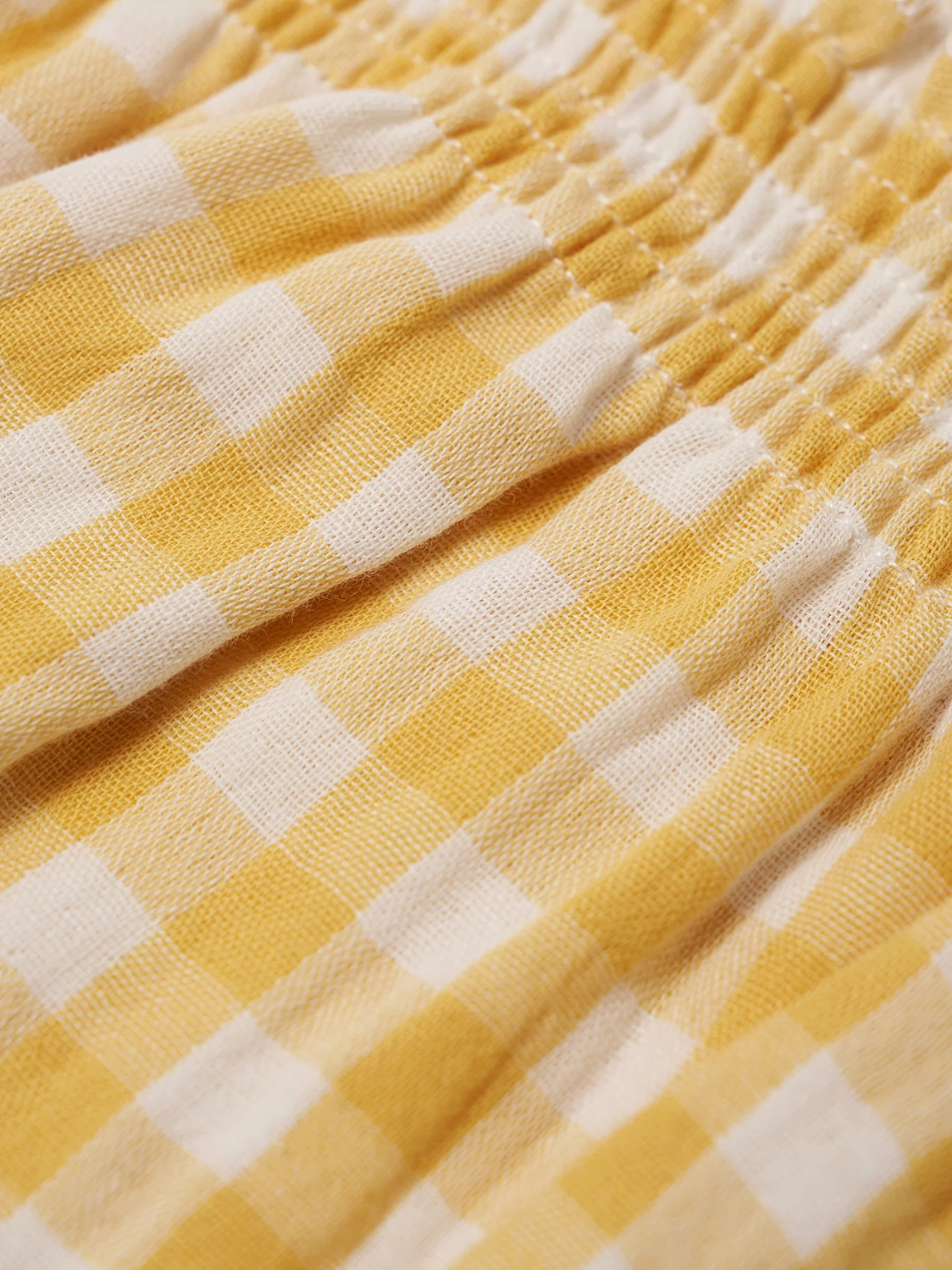 Honeycomb Gingham Spaghetti Bodysuit
