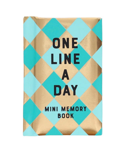 One Line a Day Mini Memory Book - Mint Diamond