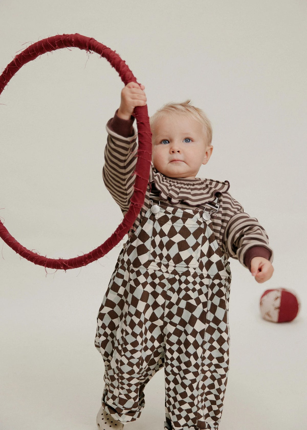 Bobbi Acorn Stripe Collar Bib