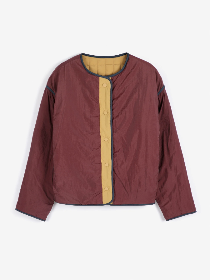 Colour-block Light Padded Reversable Jacket