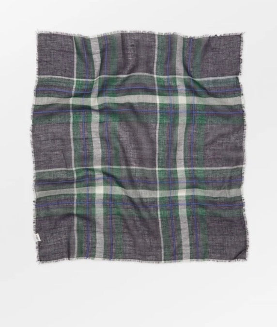 Plaidia Cowea Scarf: Naval Academy Blue