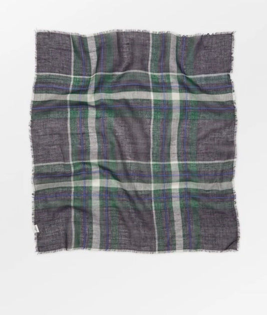 Plaidia Cowea Scarf: Naval Academy Blue