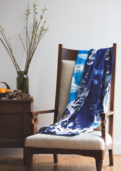 Space Above The Ground Reversible Baby Muslin - Large