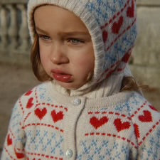 Belou Knit Balaclava - Heart