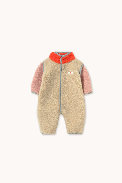 Colour Block Sherpa One Piece