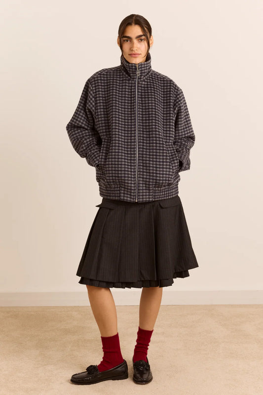 Pixie Wool Bomber - Willow Gingham