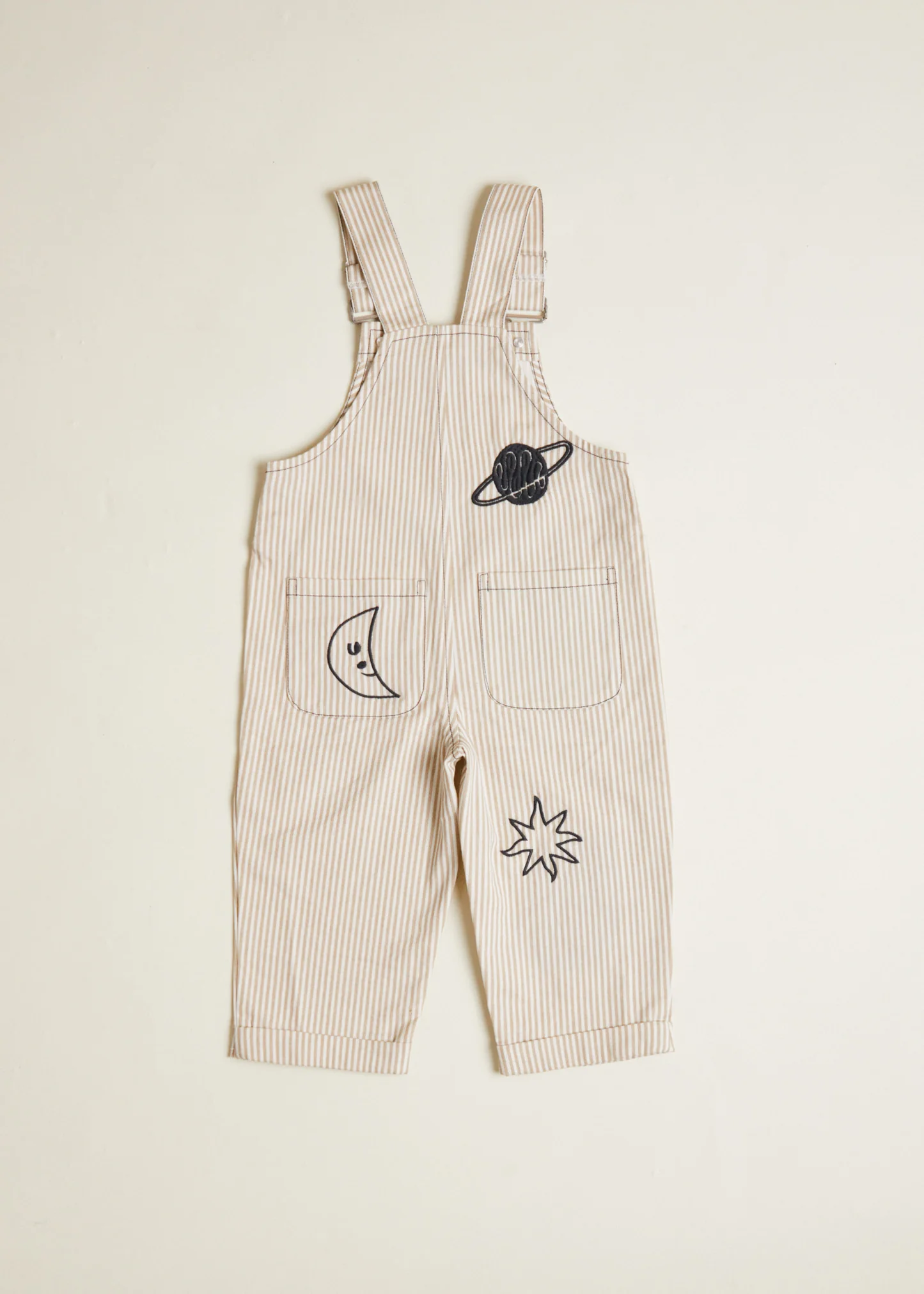Piper Sand Stripe Dungarees