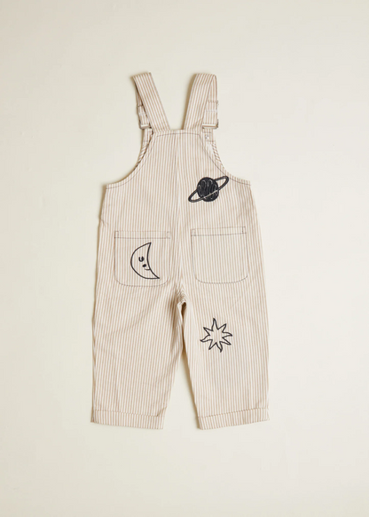 Piper Sand Stripe Dungarees