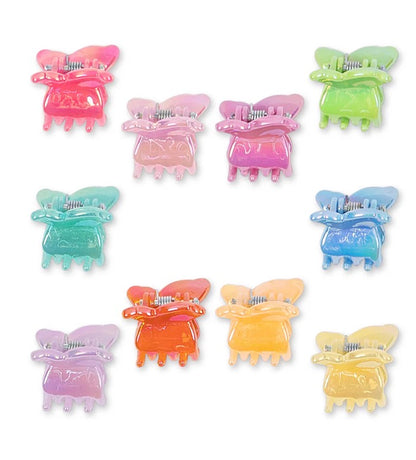 10 Pack Mini Butterfly Hair Clips