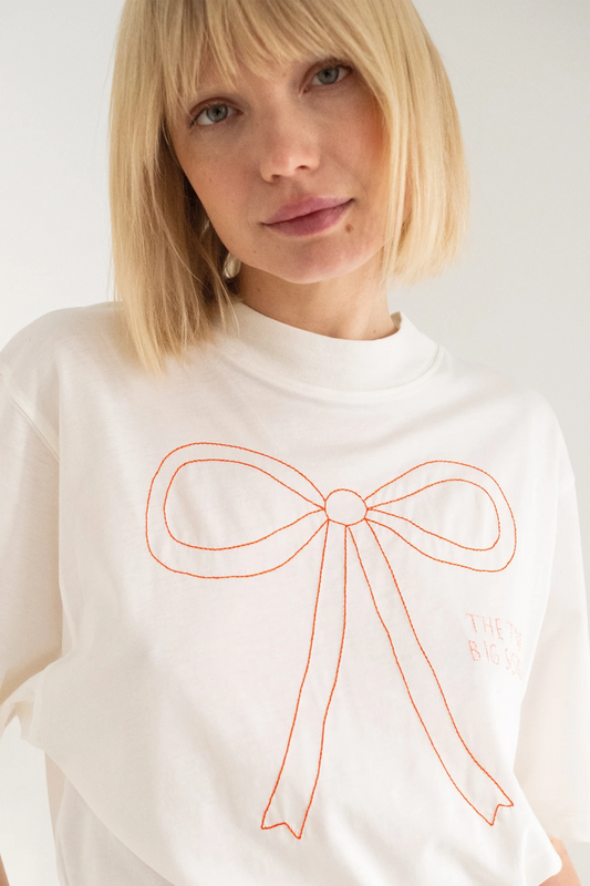 Embroidered Bow T-Shirt