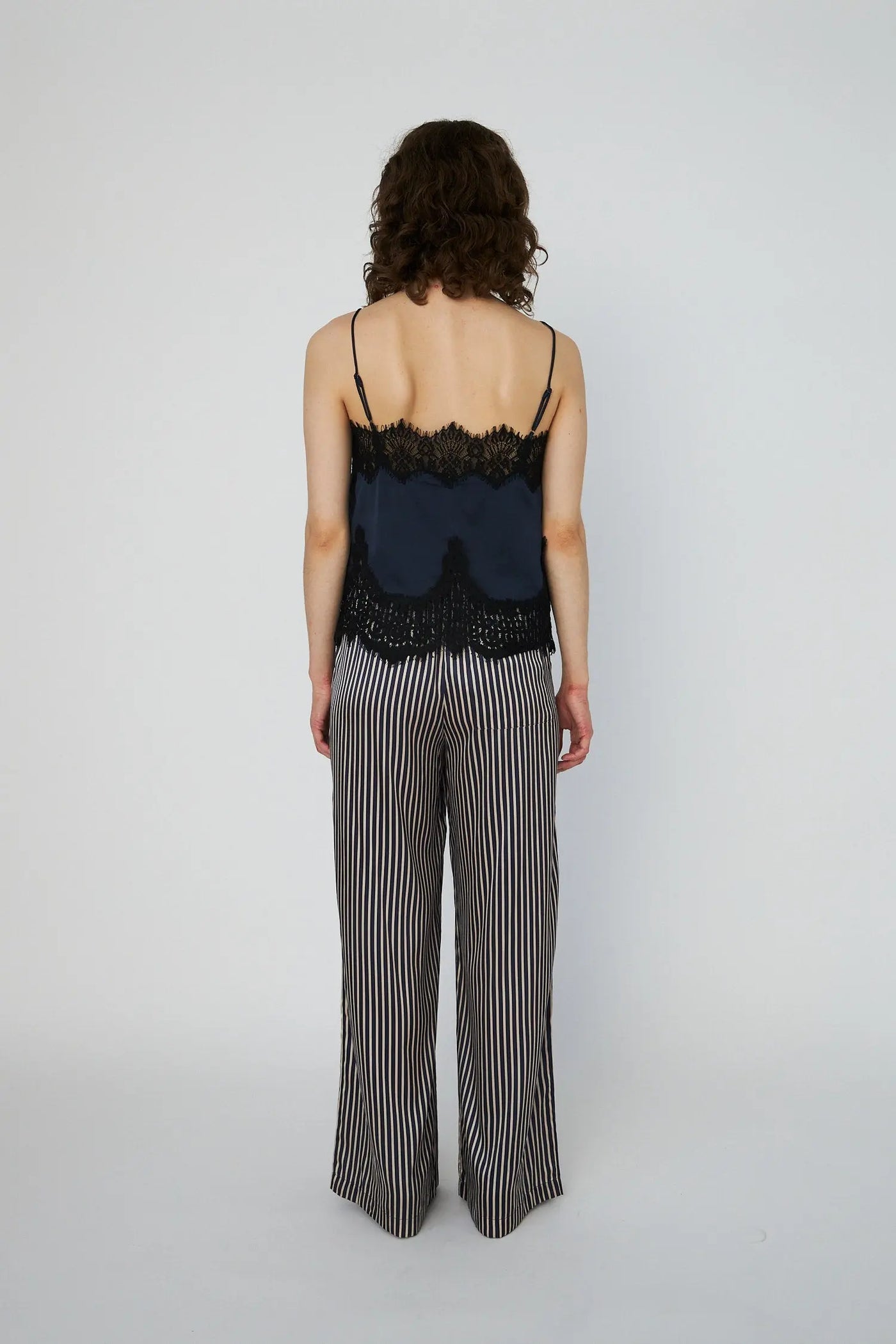 Delicate Lace Top - Ultra Navy