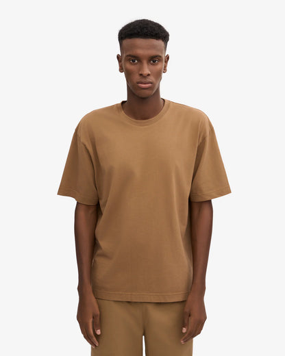 Oversized Organic T-Shirt - Sahara Camel