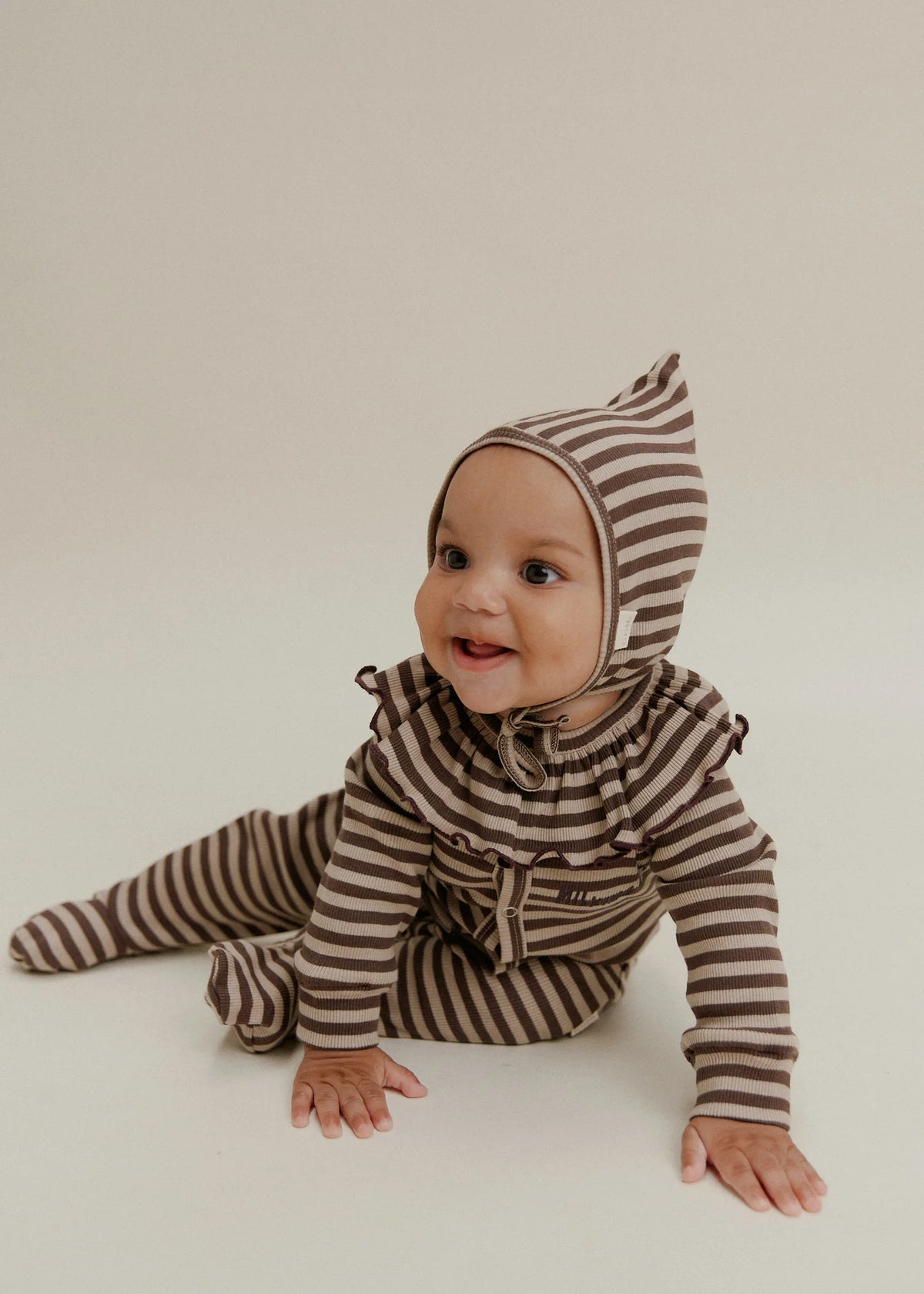 Milking It Acorn Stripe Onsie