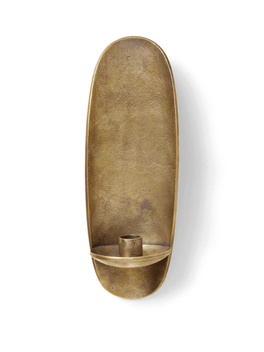 Agapé Wall Candle Holder - Brass Finish