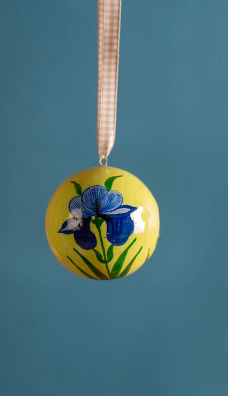 Lime & Blue Orchid Bauble