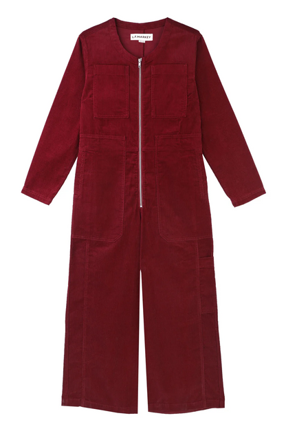 Felix BoilerSuit Corduroy - Burgundy