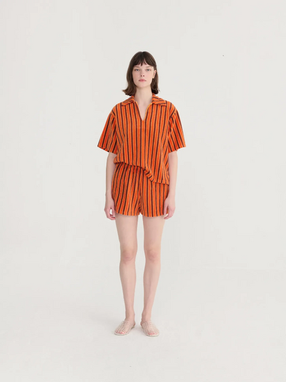 Striped Terry Shorts