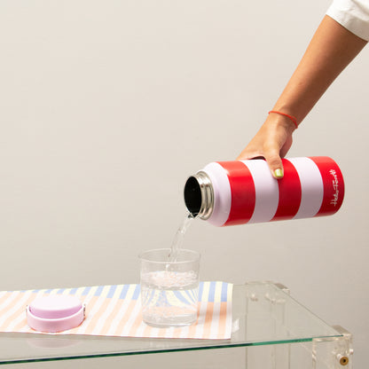 Red & Pink Water Bottle 1L