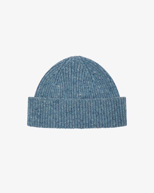 Speckled Donegal Wool Hat- Powder Blue