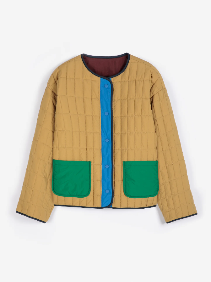 Colour-block Light Padded Reversable Jacket
