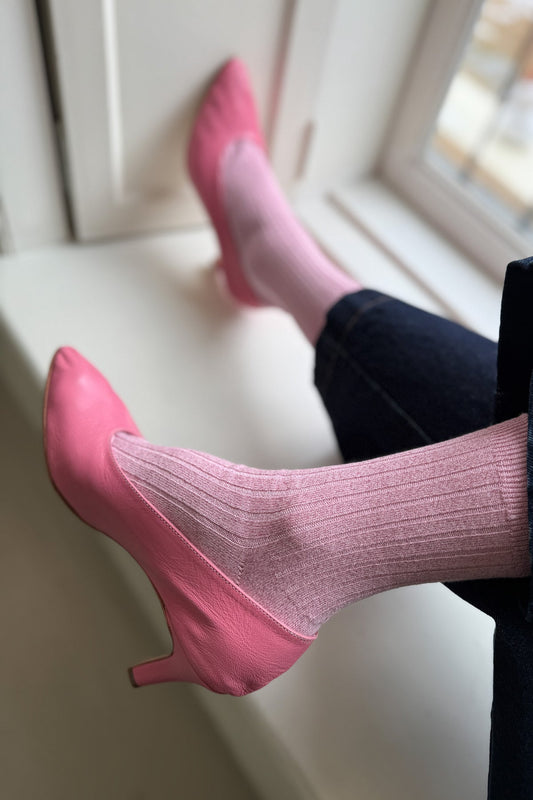 Her Socks - Glitter Sparkling Rose