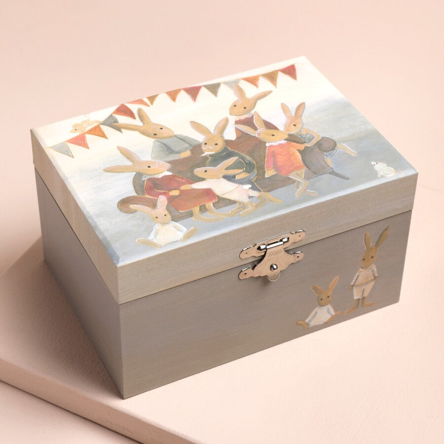 Musical Jewellery Box: Rabbit Birthday