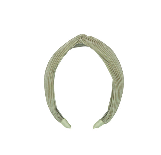 Sage Plisse Twisted Headband