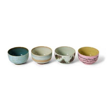 70s Ceramics Noodle Bowls - Dada Set Of 4