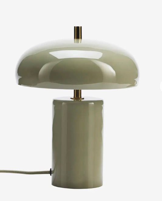 Enamel Table Lamp - Sage Green