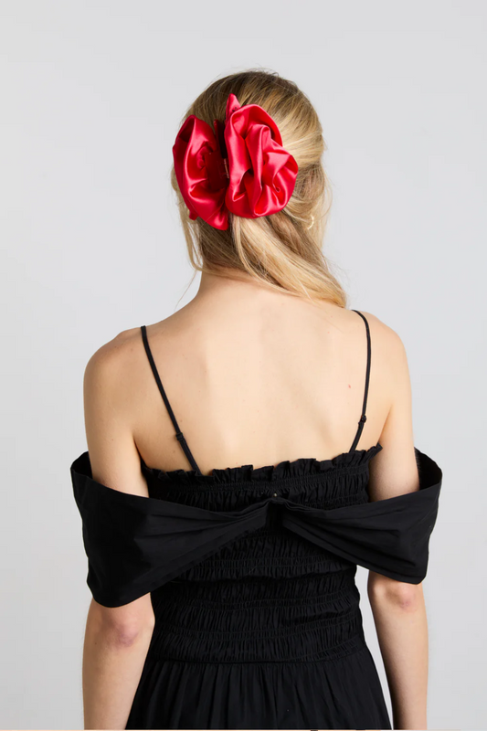 Oversized Satin Rose Hairclip