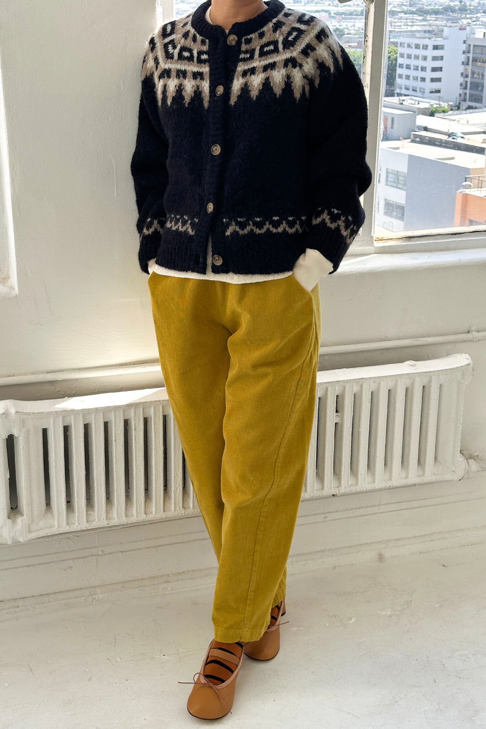 Alpaca Cabin Cardigan - Black