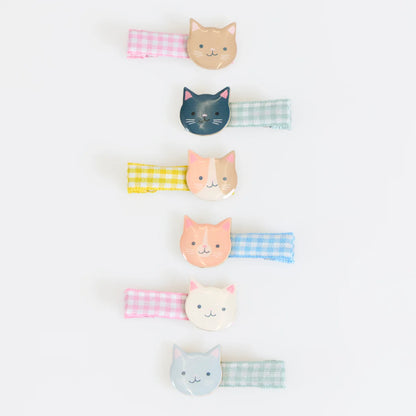 Kitten Club Bow Hair Clips