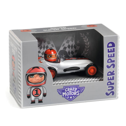 Silver Speed Racer Toy Car