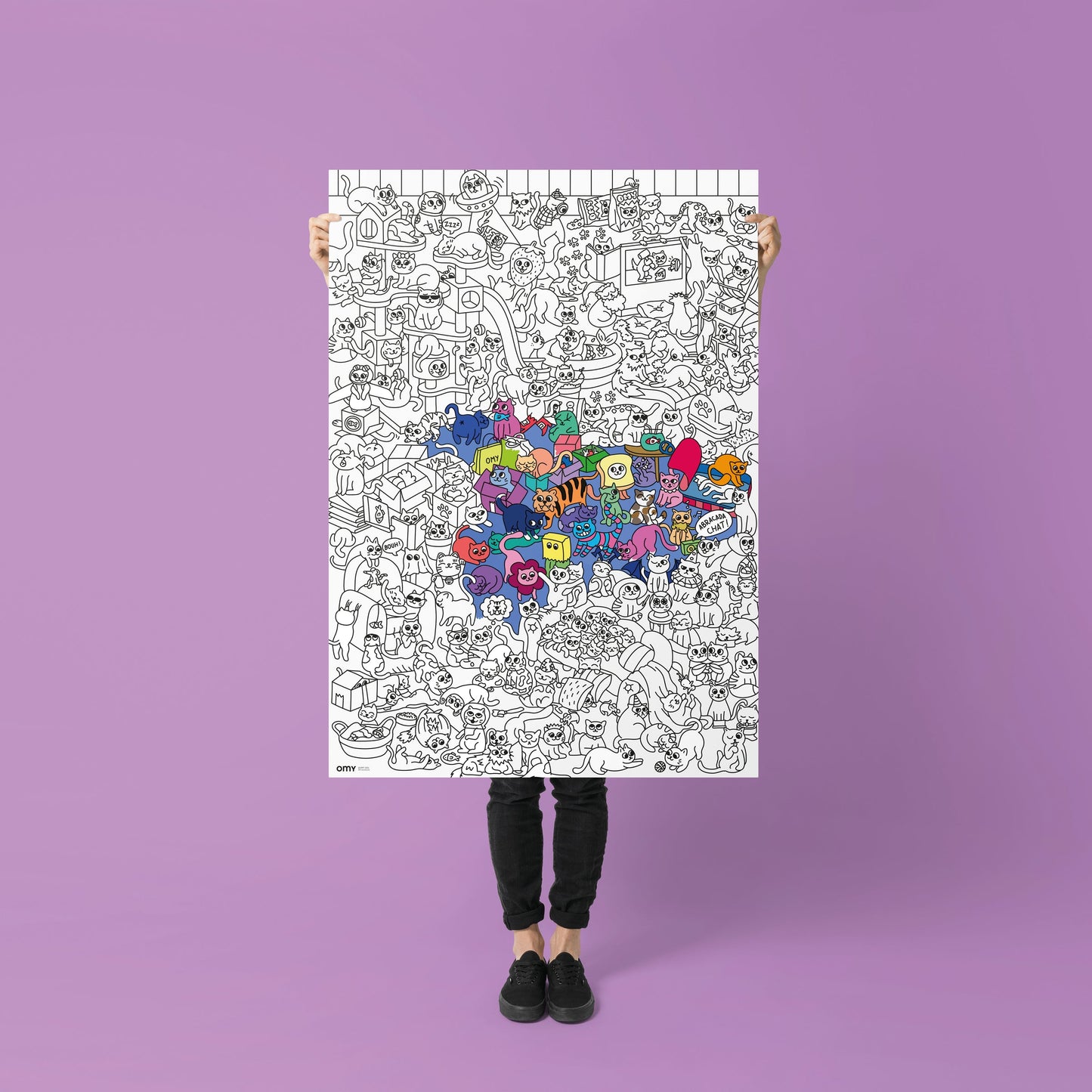 Giant Colouring Poster - Kitty