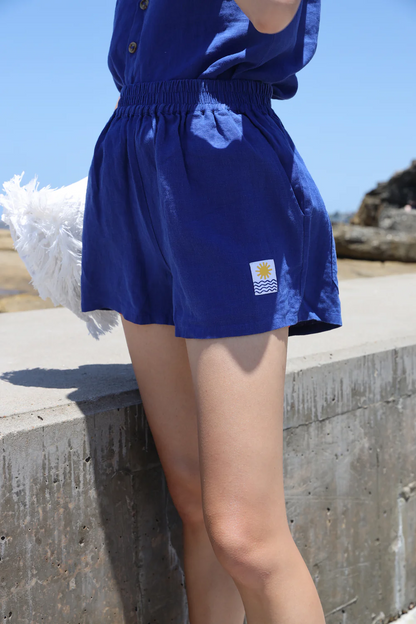 Basic Linen Shorts - Colbolt